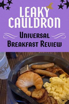 Leaky Cauldron Universal Breakfast Review Harry Potter World Orlando, Orlando Universal, Harry Potter Diagon Alley, Florida Theme Parks, Leaky Cauldron, Harry Potter Food, American Breakfast, Universal Studios Florida