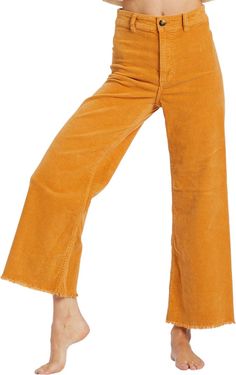 Billabong Free Fall High Waist Wide Leg Corduroy Pants | Nordstrom Wide Leg Corduroy Pants, Corduroy Pants Outfit, Dressy Dresses, Leg Stretching, Corduroy Pants, Pants Outfit, Billabong, Bell Bottoms, Stretch Cotton