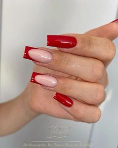 Best Red Nails, Cercei Din Lut Polimeric, Nails For Winter, Nagellack Trends, Marble Nail, Red Acrylic Nails, Winter And Christmas, Square Nail Designs, Marble Nail Art