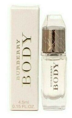 FRAGRANCE BRAND: BURBERRY  FRAGRANCE NAME: BODY FRAGRANCE TYPE: EAU DE PARFUM MINI SPLASH  GENDER: WOMEN  SIZE: 0.15 FL. OZ ( 4.5 ML ) MINI TRAVEL SIZE CONDITION: BRAND NEW MINI IN BOX, NEVER BEEN USED OR OPENED COUNTRY OF MANUFACTURE: FRANCE   This woody fragrance possesses a blend of green absinthe, freesia, peach, rose, iris, sandalwood, cashmerean, vanilla, musk and amber. 100% AUTHENTICITY GUARANTEED !!! THIS IS THE PERFECT GIFT FOR YOUR FRIENDS AND FAMILY !!! POLICIES: We only ship our pro Burberry Fragrance, Body Fragrance, Vanilla Musk, Peach Rose, Woody Fragrance, Absinthe, Womens Fragrances, Women Fragrance, Travel Size