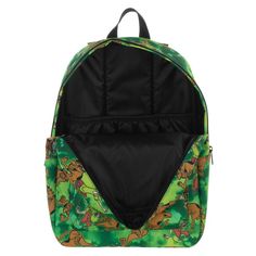 Laptop slide pocket, fits up to a 15" laptop,Padded shoulder straps backpack.Material:Dimensions: 16.5"H x 11.5"W x 5"DPackaging: Hang TagCare: Wipe clean with a damp cloth Casual Green Backpack For Trips, Green Backpack For Trip, Green Standard Backpack For Trip, Green Standard Backpack For Trips, Green Laptop Bag With Standard Backpack Shape, Green Standard Backpack Laptop Bag For School, Backpack For Trips And Back To School, Trip Or Back To School Backpack, Back To School Softback Backpack For Trips