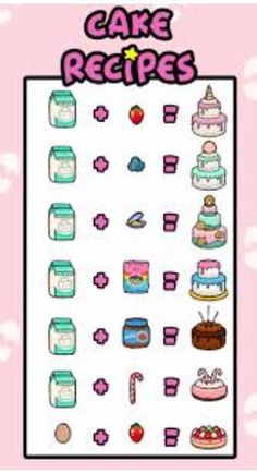 an image of a cake recipe poster