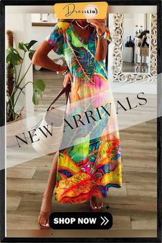 Casual Short Sleeve A-line Knitting Dress Multicolor A-line Maxi Dress For Fall, Casual Non-stretch A-line Maxi Dress, Casual Multicolor Non-stretch Maxi Dress, Long Casual Shift Dress, Casual Long Multicolor Dresses, Fall Beach A-line Dress, A-line Maxi Dress For Beach In Fall, Fall Beach A-line Maxi Dress, Multicolor A-line Shift Midi Dress