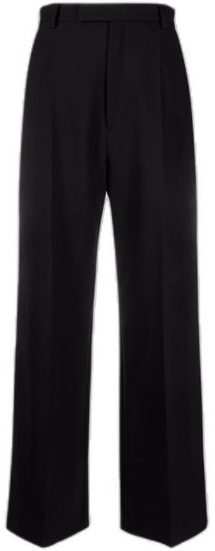 Modern Wide Leg Pants For Business, Modern Wide Leg Pants With Pressed Crease, Formal Wide Leg Pants With Pressed Crease, Modern Wide Leg Pants With Straight Hem For Office, Business Casual Wide Leg Pants With Pressed Crease, Tailored Wide Leg Pants For Business Casual, Luxury Wide-leg Dress Pants, Modern Formal Ankle-length Wide Leg Pants, Luxury Wide Leg Dress Pants