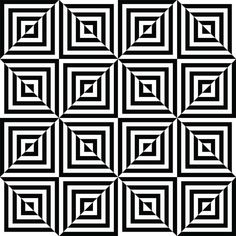 an abstract black and white pattern with squares