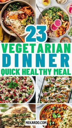 25 vegetarian dinner quick healthy meal ideas for the whole family to enjoy in their own home