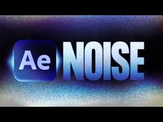 the words ae noise are displayed in front of a blue and black background with an image of