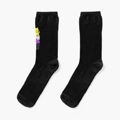 Super soft all-over printed knit socks with extra cushioning in the sole. Suitable for men and women. Nonbinary Pride Cat LGBT Non Binary Flag Cute Cats Pile T-Shirt Fitness Puns, Cool Text, Just For Today, Pride Merch, Funny Socks, Workout Humor, Christmas Socks, Sock Gifts, Designer Socks