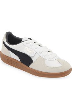 PUMA Palermo Leather Sneaker (Women) | Nordstrom Puma Palermo, Fabric Gift Bags, Palermo, Print Gifts, Sneaker Head, Leather Sneakers, Low Profile, Womens Sneakers, Leather Upper