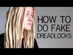 frisurenfrauen.net Dreadlock Tutorial, Temporary Dreadlocks, Temporary Dreads, Youtube Hair Tutorials, Fake Dreadlocks, Rasta Hair