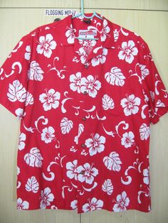 Mens L Vintage 1990s Waikiki Red White Cotton Hawaiin Shirt flower Floral Beach Ocean Sea Hawaii Aloha Button Rayon by PolyCottonVintage now at https://ift.tt/2XrZwWu Summer Retro Hawaiian Shirt, Cheap Red Retro Hawaiian Shirt, Cheap Retro Red Hawaiian Shirt, Red Beach Shirt For Summer, Red Summer Beach Shirt, Red Hawaiian Shirt With Tropical Print, Red Hawaiian Button-up Shirt For Vacation, Red Tropical Print Hawaiian Shirt, Red Tropical Hawaiian Shirt For Beach Season