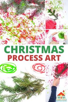 christmas process art for kids to make