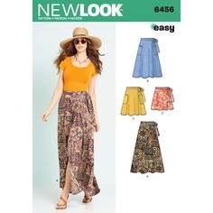 a women's skirt and top sewing pattern from new look