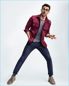 Arthur Kulkov wears Steven Alan for Gap x GQ Best New Menswear Designers in America All-Stars collection. Arthur Kulkov, Saturdays Nyc, Black Week, Steven Alan, Gq Style, Men Style Tips, Gentleman Style, Mens Casual Outfits, Latest Outfits