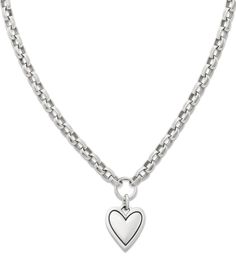 From James Avery&#x2C; this necklace features:  Sterling silverArtful heart pendantBold linksLobster clasp closureAdjustable sterling silver necklacePairs beautifully with the matching Timeless Heart Drop Ear Posts18: Approx. 18 inches&#x2C; adjustable20: Approx. 20 inches&#x2C; adjustableMade in USA. James Avery Necklace, James Avery, Pretty Jewelry, Formal Style, Pretty Jewellery, Dillard's, Heart Pendant Necklace, Dream Wardrobe, Sterling Silver Necklaces