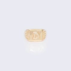 This 14K Initial D Fashion Ring is a stylish and sophisticated piece of jewelry that is perfect for any fashion-forward individual. Made from high-quality 14K gold, this ring is both durable and luxurious. The intricate design features a bold and eye-catching initial D, making it a unique and personalized accessory. The ring is adorned with sparkling CZ stones, adding a touch of elegance and glamour to the overall look. The CZ stones are carefully set in a prong setting, ensuring that they stay D Initial, Cubic Zirconia Bracelet, Initial D, Cubic Zirconia Necklace, Cubic Zirconia Earrings, Yellow Stone, Cubic Zirconia Rings, Zirconia Earrings, Women Diamond