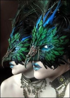 Peacock Mask, Theme Carnaval, Peacock Costume, Costume Carnaval, Feather Mask, Bird Costume, Bird Masks, Mask Masquerade, Venetian Masks