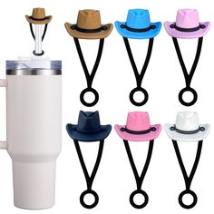 PRICES MAY VARY. 🥤【COMPATIBLE SIZE】: The cute Cowboy Hat silicone straw cover caps compatible with 30&40 Oz Stanley Quencher H2.0 Tumbler with Handle & Stanley Adventure Quencher Travel Tumbler straw. Also suitable for all types of straws with an outer diameter of 10 mm.Our reusable straw topper covers are tight enough not to fall off easily. Note: Our package only includes 6pcs cute Cowboy Hat straw tip caps, straws are not included. Please confirm the straw size carefully when purchasing ! 🥤 Straw Cover, Durable Medical Equipment, Chapeau Cowboy, Cowgirl Hat, Silicone Kitchen, Cowgirl Hats, E 40, Sewing Gifts, Reusable Straw