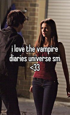 the vampire is talking to his girlfriend on the street