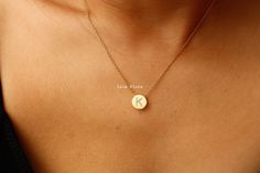 Beautifully crafted Initial 'K' pendant necklace with Cubic Zirconia for the Letter. Brushed Look on Circle Disk, Cubic Initials are embossed in . -18k Gold Dipped  * Brass Casting * Lead & Nickel Free ◾ MEASURES * Necklace Length: 16" * Pendant Width: 1cm * Closure: Lobster Claw ◾ CARE: * Treat delicately to extend its life. Clean only with a soft, dry cloth. * Chain/Pendants are gold plated so please avoid contact around water such as shower, pool, spa, etc. * Do not wear during sleep or workouts. * Avoid contact with chemicals, sweat, salts, and oils. Your jewelry will last a long time if you care for it properly. ◾ PLEASE NOTE: Business days do not include weekends & holidays, as the postal service does not operate on these days. *All photographs are photographed by me and uploaded as K Initial, Initial K, Jewelry Bridesmaid, Bestie Gifts, Cz Jewelry, Pool Spa, Disc Necklace, Gold Dipped, Circle Pendant