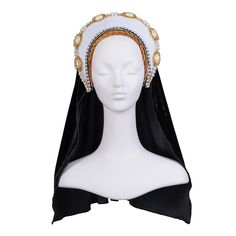 PRICES MAY VARY. Velvet cloth covered hat with artificial gemstone and pearls. Packing List: one tudor french hood Renaissance tudor crown headband victorian queen elizabeth tudor french hood ladies gable headdress anne boleyn cosplay costume elizabethan headdress coronet accessory Hand made product,may not perfect,this tudor style headpiece is suitable for anne boleyn cosplay,elizabeth cosplay,mary tudor costume etc tudor queen costume cosplay accessories Tudor French Hood Ladies Gable Headdres Elizabethan Headdress, Queen Elizabeth Tudor, Anne Boleyn Costume, French Hoods, Tudor Crown, Elizabeth Tudor, Elizabeth Cosplay, Aladdin Jr, Tudor Queen