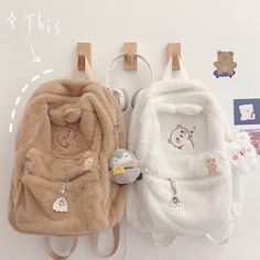 Soft Bear, Bear Backpack, Cute School Bags, Stylish School Bags, Kawaii Bags, Kawaii Backpack, Aesthetic Bags, Style Kawaii, Kawaii Harajuku