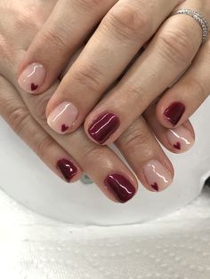 Trendy Valentines Day Nails, Gel Nails Long, Valentine Nail, Kutek Disney, Valentines Day Nails, Nail Stuff, Pretty Gel Nails