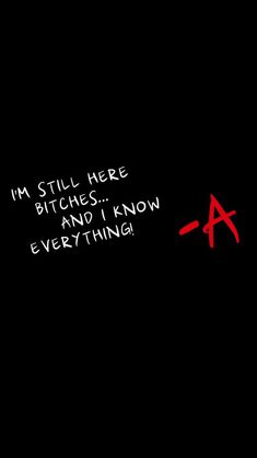 the words are written in red on a black background with an arrow pointing to it