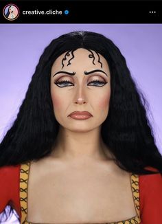 Disney Halloween Makeup, Disney Villains Makeup, Cartoon Makeup, Disney Makeup, Horror Makeup, Halloween Makeup Inspiration