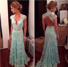 Backless Mermaid Prom Dresses, Bridesmaid Dresses Long Blue, Cap Sleeve Prom Dress, Short Satin, Prom Dresses 2016, Backless Evening Dress, Prom Dresses 2017, V Neck Prom Dresses, Dress Off Shoulder