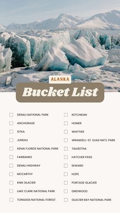 the alaska bucket list is filled with things to do