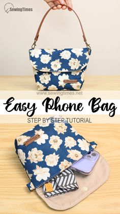 an easy phone bag is the perfect way to keep your cell phone organized and stylish