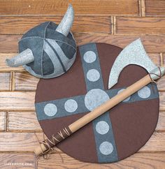 this is a craft project for kids to do with materials such as paper, scissors and hammer