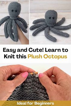 the instructions for crocheting an octopus