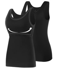 PRICES MAY VARY. ★Material：AMVELOP shelf bra tanks are made of 95% cotton and 5% spandex,cotton material makes it soft,breathable,washable,durable,non fading,skin friendly,comfortable,and healthy.This tank top with built in bra for women provide you a relaxed and comfortable wearing experience. ★Features：This tank top with bra is an upgraded version of the basic women tank top. The built in bra provides support for womens breasts,wide shoulder straps don't make you feel cramped,the scoop neck de