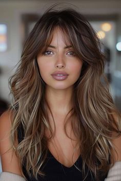 #HaircutIdeasForMediumHair #HaircutIdeasForShortHair #HaircutIdeasForMen #HaircutIdeasForRoundFace #HaircutIdeasForWavyHair #HaircutIdeasShort #HaircutIdeasForBoys #HaircutIdeasForOvalFace #HaircutIdeasMen #HaircutIdeasAesthetic #HaircutIdeasAtHome #HaircutIdeasAlt #HaircutIdeasAsian #HaircutIdeasAnime #HaircutIdeasAlternative #HaircutIdeasAestheticMedium Waves With Curtain Bangs, Rambut Brunette, Boring Hair, Long Brown Hair, Long Wavy Hair, Curtain Bangs, Long Hair Cuts