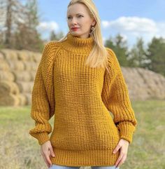 *Back in stock* Stay cozy and stylish this season with a handknit wool sweater by SuperTanya! The ribbed turtleneck and long sleeves will keep you warm, while the breathable fabric makes it perfect for all seasons. Available in size L, this yellow pullover is perfect for travel or casual occasions. 🧶👕 #SuperTanya #HandKnit #WoolSweater #Turtleneck #Yellow #Ribbed #AllSeasons #Breathable #CasualStyle #TravelEssentials #Cozy #FallFashion #WinterWardrobe #SpringStyle #SummerVibes 🍂❄️🌷🌞 Soft Wool Sweater, Fuzzy Mohair Sweater, Knit Sweater Coat, Turtleneck Sweaters, Pullover Sweater Men, Black Slip Dress, Mohair Cardigan, Ladies Turtleneck Sweaters, Hoodie Cardigan