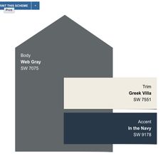 the color scheme for this house is gray and white