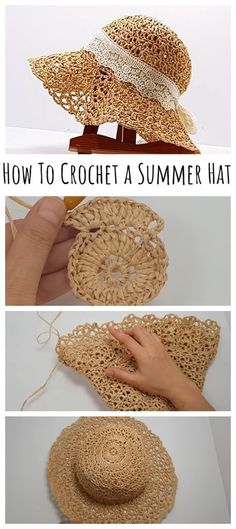 how to crochet a summer hat