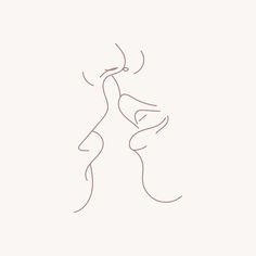 a line drawing of a woman's face in profile with her hand on her hip