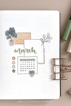 Bullet journal - printemps March Bullet Journal, Weekly Inspiration, Bullet Journal Notes, Bulletin Journal Ideas, Bullet Journal Mood