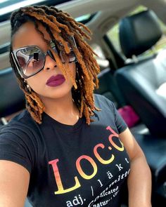 Colored Dreads, Faux Locs Hairstyles, Dreadlock Styles, Dreads Styles