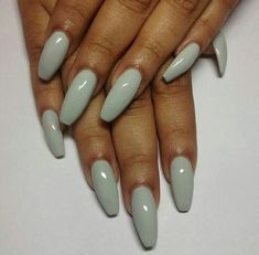 French Nails Glitter, Sage Green Nails, Shiny Nails Designs, Green Nail, Green Sage, Acrylic Coffin, Acrylic Nails Coffin, Hot Nails