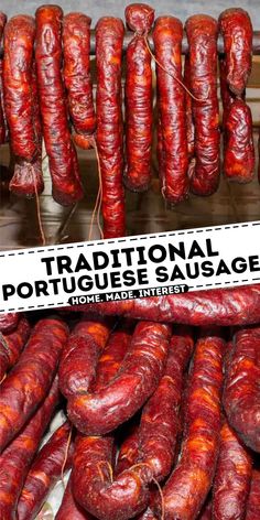 several sausages are being sold at the market for $ 1 00 per pound each