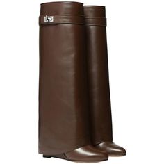 Brown Givenchy Boots, Brown Boots Png, Fantasy Footwear, Hermes Heels, Fame Clothes, Shark Boots, Hermes Boots, Cute Uggs, Givenchy Shark