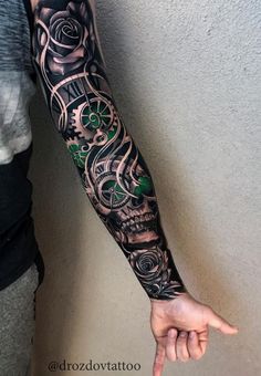 a person with a tattoo on their arm