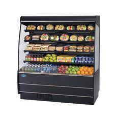 Designed with impulse sales in mind, this Federal Industries NSSM360 36" high profile non-refrigerated merchandiser is the perfect addition to your commercial facility! Great for displaying pre-packaged baked goods, chips, whole fruit, and other grab-and-go snacks, this merchandiser combines reliability with aesthetic appeal to encourage customers to buy your items! Moisture-resistant end panels with field replaceable tempered thermo-pane glass and silver trim also help to show off your products Prepackaged Snacks, Product Organization, Black Metal Shelf, Grocery Store Design, Snack Shop, Self Serve, Hotel Supplies, Air Cooler, Restaurant Supplies