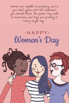 Happy Women's Day! World Women's Day Quotes, International Women's Day Wishes, World Womens Day, Happy Womens Day Quotes, Women's Day Quotes, Good Morning Quotes Friendship, Coloring Journal, Happy Women's Day