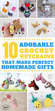 10 adorable crochet keychains that make perfect homemade gifts for the home