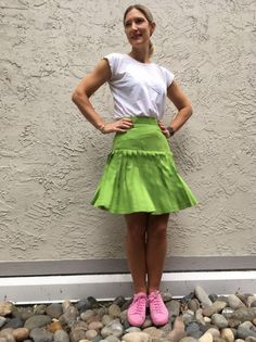 Lime green pleated skirt Fitted A-line Tennis Skirt For Spring, Fitted A-line Pleated Mini Skirt, Fitted Solid Color Flared Pleated Skirt, Fitted Solid Pleated Skirt, Summer Stretch Skirt With Pleated Hem, Stretch Summer Skirt With Pleated Hem, Pleated Stretch Full Skort, Pleated Fitted Full Mini Skirt, Fitted Full Pleated Mini Skirt